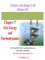 Bài giảng Chapter 17 Free Energy and Thermodynamics