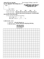 Tài liệu De thi cuoi hoc ki I TV Lop 1 (2)