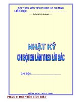 Bài giảng NHAT KY CHI DOI