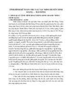 tình hình kế toán cho vay tại  nhno huyện ninh giang – hảI dương