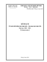 KH BDHS Giỏi&Phụ đạo HSyếu.Thanh