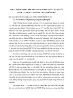 Thực trạng công tác phân tích TCDN trước các quyết định tín dụng tại Công thương Đống Đa