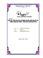 SKKN xếp loại B Thành phố - 2007-2008