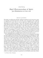 Hegel’s Phenomenology of Spirit - post-Kantianism in a newv ein