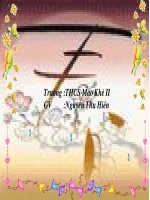 ĐÔ THỊ HÓA Ở ĐỚI ÔN HÒA