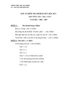 Gián án Bộ đề kiểm tra định kì thập cẩm