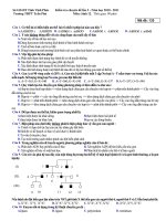 Đè thi chuyên đề lần 2 - sinh 12