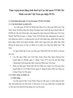 Thực trạng hoạt động tính thuế tại Cục hải quan TP Hồ Chí Minh sau khi Việt Nam gia nhập WTO