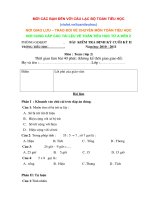 đề thi đội tuyển