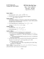 Đề thi thử ĐH-KD lần 1-tháng 12-2010