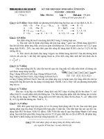 Bài giảng Đề thi HSG vật lý 9 Vòng 2