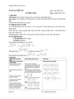 Bài giảng ĐẠI SỐ 8 TUẦN 15 ĐẾN TUẦN 19