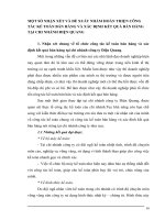 MỘT SỐ NHẬN XÉT VÀ ĐỀ XUẤT NHẰM HOÀN THIỆN CÔNG TÁC KẾ TOÀN BÁN HÀNG VÀ XÁC ĐỊNH KẾT QUẢ BÁN HÀNG TẠI CHI NHÁNH ĐIỆN QUANG