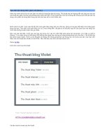 Tạo tab nội dung đơn giản với jQuery