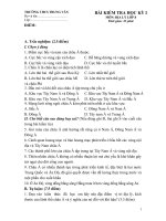 BAI KT HKI ĐỊA LÍ 8