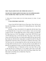 THỰC TRẠNG KIỂM TOÁN CHU TRÌNH MÙA HÀNG VÀ THANH TOÁN TRONG KIỂM TOÁN BÁO CÁO TÀI CHÍNH DO KIỂM TOÁN NỘI BỘ THỰC HIỆN TẠI CÔNG TY HOÁ CHẤT MỎ