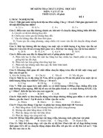 Bài giảng Vật Lý 10: Đề thi - Đáp án HK1 2010-2011