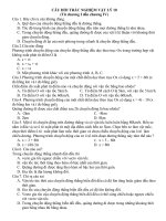 Đề cương ôn tập Vật Lý 10