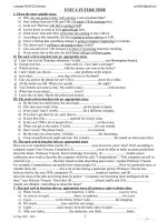 language practice - unit 3