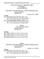 Giáo án tự chọn 8 mới