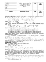 Đề mẫu thi HKI Toán 6 số 2