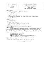 Gián án 4 mã đề thi thử toán 9 lần 2