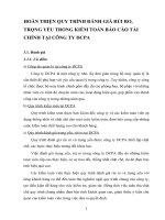 HOÀN THIỆN QUY TRÌNH ĐÁNH GIÁ RỦI RO, TRỌNG YẾU TRONG KIỂM TOÁN BÁO CÁO TÀI CHÍNH TẠI CÔNG TY DCPA