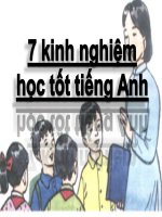 7 Kinh nghiem hoc tot Tiếng Anh