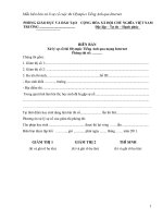 Tài liệu Mẫu BB thi Oly,pic tiếng Anh