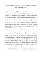 MỘT SỐ GIẢI PHÁP CHỦ YẾU ĐỂ HÀNG HOÁ CỦA VIỆT NAM  THÂM NHẬP VÀO THỊ TRƯỜNG EU