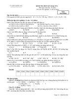 Bài soạn kiểm tra học kỳ I năm học 2010-2011