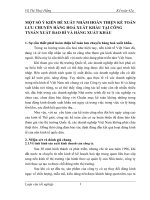 MỘT SỐ Ý KIẾN ĐỀ XUẤT NHẰM HOÀN THIỆN KẾ TOÁN LƯU CHUYỂN HÀNG HOÁ XUẤT KHẨU TẠI CÔNG TYSẢN XUẤT BAO BÌ VÀ HÀNG XUẤT KHẨU