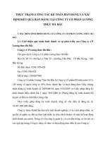THỰC TRẠNG CÔNG TÁC KẾ TOÁN BÁN HÀNG VÀ XÁC ĐỊNH KẾT QUẢ BÁN HÀNG TẠI CÔNG TY CỔ PHẦN LƯƠNG THỰC HÀ BẮC