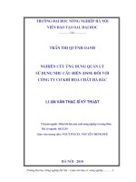 Nghiên cứu ứng dụng quản lý sử dụng nhu cầu điện (DSM) đối với công ty cơ khí hoá chất hà bắc 