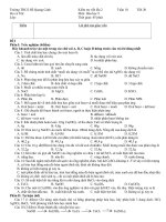 đề KT Hóa 9 lần 2 HKI 2010-2011 tham khảo