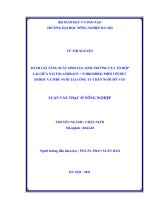 Đánh giá năng suất sinh sản, sinh trưởng của tổ hợp lai giữa nái f1 (landrace x yorkshire) phối với đực duroc và pidu nuôi tại công ty chăn nuôi mỹ văn 