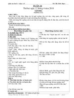 Bài soạn Giao an buoi 1 Lop 1 tuan 31