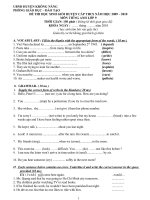 Gián án ĐỀ-ĐÁP ÁN THI HSG 9 TIẾNG ANH