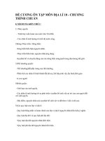 ĐỀ CƯƠNG ÔN TẬP ĐỊA LÍ 10