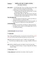 Tài liệu Chương 4 Thống Kê Mô Tả Hiện Tượng