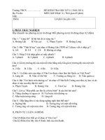 ĐỀ KIỂM TRA HKI  ÂM NHẠC 6