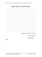 Phân tích thiết kế hệ thống quản lý cán bộ giáo viên