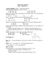 Bài soạn Kiem tra toan 6 HH - tiet 14