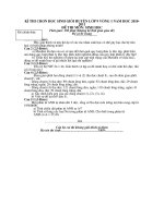 Tài liệu de hsg sinh 9