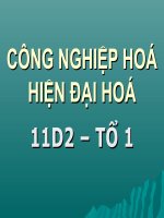 Bài 6: Công Nghiệp Hoá - Hiện Đại Hoá đất nước