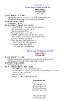 Tài liệu giao an lop 1 tuan 20 buoi chieu