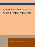 câu hỏi và bài tập vật lý phổ thông