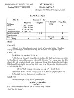 đề HKI- THCS TT Chợ Mới- BK