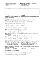 kiem tra hoc ky 1 toan 8 nam 2010-2011