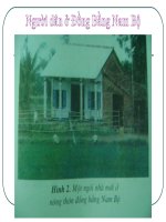 Bài giảng Người dân ở Đồng Bằng Nam Bộ